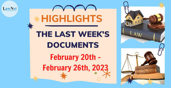 Notable documents of Vietnam in the previous week (from February 20 to February 26, 2023)